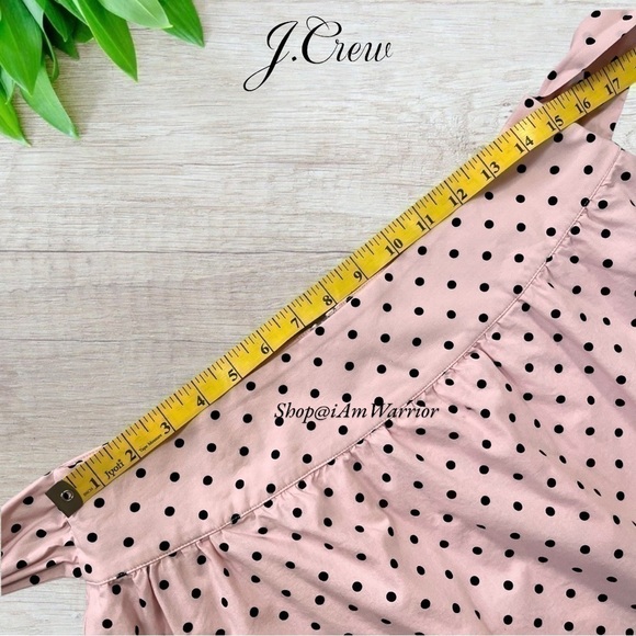 J.Crew NWT pink/black polka dot ruffle midi skirt *shop@iamwarrior - Picture 6 of 9